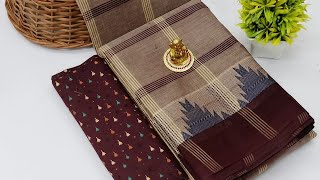 Pure Chettinad Cotton Sarees Collections [upl. by Ainafets]