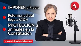 AristeguiEnVivo Imponen reelección de Piedra en CNDH reforma judicial en CIDH  131124 [upl. by Rubi]