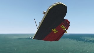 From the Depths Sinking Titanic Project Minecraft Design [upl. by Koorb]