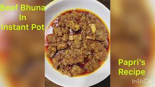 Instant Pot Beef Instant Pot Beef Stew Beef Bhuna Recipe Instant Pot Beef Bhuna [upl. by Cheung]