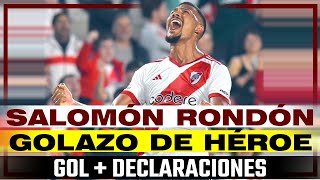 SALOMÓN RONDÓN GOL DE HÉROE  RIVER 1 ATLÉTICO TUCUMÁN 0 [upl. by Alesram]