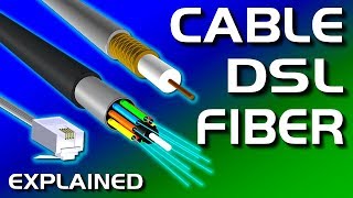 Cable vs DSL vs Fiber Internet Explained [upl. by Lidaa]