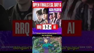 AI ESPORT KALAHKAN RRQ DI ESL HARI KE 5 rrq rrqhoshi [upl. by Yrollam]