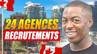 🇨🇦 24 Agences De Recrutements au CANADA Dont Personne Ne Parle Pour 2024 [upl. by Ratep]