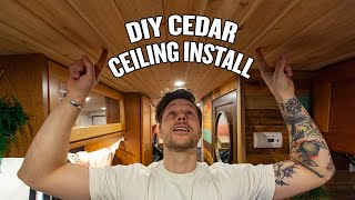 How To Install A Ceiling In Your Van [upl. by Atiluj]