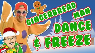 Gingerbread Man Dance and Freeze Vol 2  Jack Hartmann  Holiday Freeze Dance [upl. by Mcclenaghan]