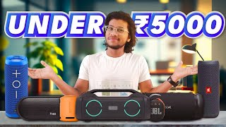 😲Top 5 BEST Bluetooth Speakers Under ₹5000 2024 Guide👌 [upl. by Itteb]