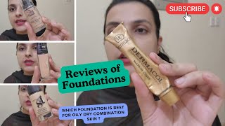 Reviews of Foundations  Best Foundation  Which base is best for oily dry and combination skin [upl. by Ajup]