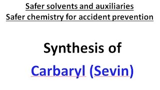 Synthesis of Carbaryl Bhopal Gas Tragedy [upl. by Angeli204]