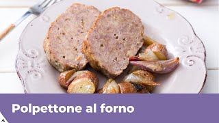 POLPETTONE AL FORNO CON PATATE Ricetta facilissima [upl. by Ramyar844]