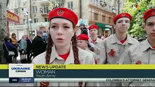 Selfproclaimed Donetsk Peoples Republic marks eight years since independence referendum [upl. by Ydisahc14]