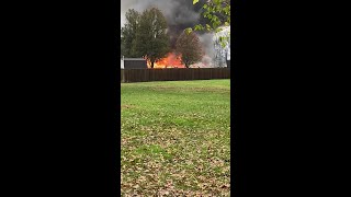 Massive house fire in Bethel Ohio [upl. by Shien]