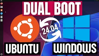 How to Dual Boot Ubuntu 2404 LTS and Windows 10  11 [upl. by Humpage]