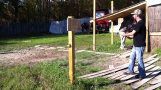 Hatchet Throwing at the Old West Festival in Williamsburg Ohio  2011 [upl. by Giacobo]