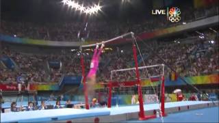 Nastia Liukin  Uneven Bars  2008 Olympics All Around [upl. by Yarrum179]