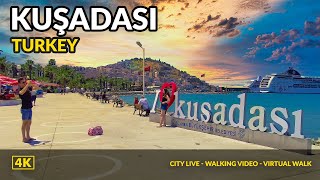 4K Kuşadası Turkey Walking Tour Everything You Need To Know [upl. by Aryhs]