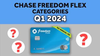 📅 Q1 2024 Chase Freedom Flex Categories  📢 NEW 5 Cash Back Categories Announced by Chase [upl. by Kemeny]