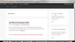 Display Sub Categories On Category Page [upl. by Bohman]