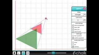 Enlargements teaching transformations with eChalk [upl. by Anyehs]