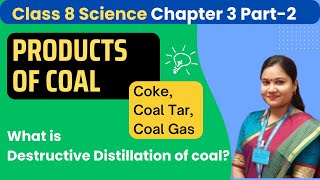 Products of Coal Class 8  Class 8th Science Chapter 3 Coal and Petroleum [upl. by Nonaihr311]