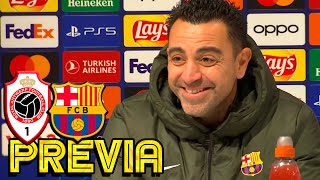 RUEDA PRENSA XAVI ROYAL ANTWERP v FC BARCELONA [upl. by Namreh64]