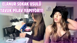 ELANUR  Yayında Sokak Usulü Tavuk Pilav YAPIYO elanur [upl. by Ayahsey]