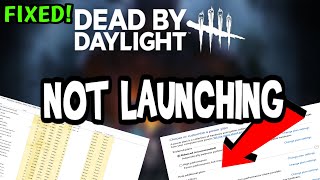 How to Fix Dead by Daylight not Launching 100Fix [upl. by Oecam187]