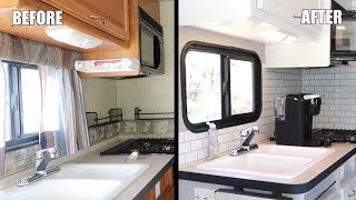 BEFORE AND AFTER RV RENOVATION COMPLETE REMODEL [upl. by Rhetta70]