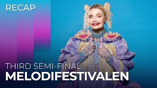 Melodifestivalen 2024 Sweden  Third SemiFinal  RECAP [upl. by Inot980]