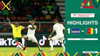 Cape Verde 🆚 Cameroon Highlights  TotalEnergiesAFCON2021  Group A [upl. by Licko]