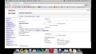 How To Add Email Addresses to Address Book of Sharp Copier [upl. by Adnarem]
