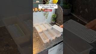 Kitchen OrganisersFridge Organiser BoxApne fridge ko banaye Spacious 🤗kitchen home youtube [upl. by Ynnelg92]