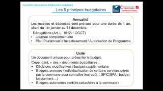 Fondamentaux de lélaboration du budget communal  Visioconférence du 25 juin 2020 [upl. by Revlys717]