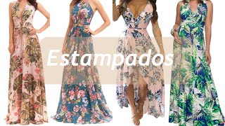 COMO USAR VESTIDO LONGO ESTAMPADO ValTorquim [upl. by Atin92]