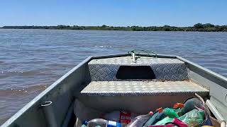 Travessia do Rio Araguaia em voadeira Amazônia Araguaia River between Conceição do Araguaia and TO [upl. by Dimo]