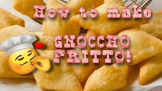 SUPER EASY BREAD RECIPE GNOCCHO FRITTO Fried Dough  Crescentina [upl. by Eryn]