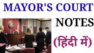 Mayors Court notes•legal history mayor court•Ballb legal history notes•ccs university Ballb notes [upl. by Assenay]