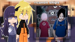 Naruto characters react to canon ships…reuploaded inner sakura [upl. by Arta]