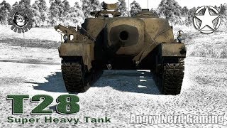 War Thunder T28 Super Heavy Tank American Premium Tier4 Tank Destroyer [upl. by Maxi]