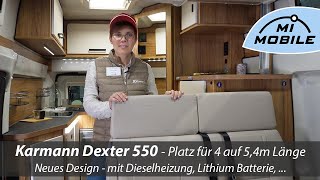 NEU CMT 2024  Camper für 4 auf 54m  der unvergleichliche Karmann Dexter 550  Neues Interior [upl. by Esau]