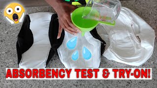 TRY ON amp ABSORBENCY TESTS on Incontinence Briefs CARER must watch 15 off CODE [upl. by Esta]