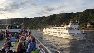 Rhein in Flammen 2018 Koblenz Schiffskonvoi [upl. by Ahsiram]