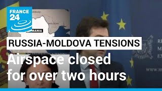 Moldova reopens airspace after Russia accused of plotting to bring down its govt • FRANCE 24 [upl. by Yerffej]