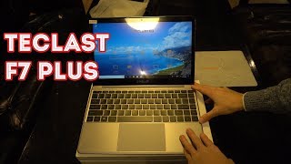 Teclast F7 plus распаковка на русском комплектация и дизайн [upl. by Kisor]