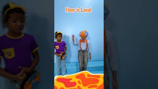 Kid Blippis ULIMATE 🔥 Floor is Lava RESCUE CHALLENGE blippi shorts [upl. by Barraza]