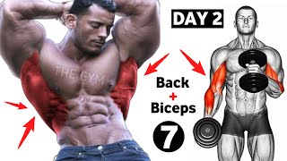 Back And Biceps Superset Workout At Gym  7 Effective Exercises [upl. by Laughton]