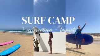 LAPOINT SURF CAMP Fuerteventura  surfing camp tour amp having the best time [upl. by Gilges670]