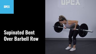 Supinated Bent Over Barbell Row  OPEX Exercise Library [upl. by Treborsemaj]