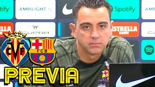 RUEDA PRENSA XAVI VILLARREAL CF v FC BARCELONA [upl. by Ellehcem]