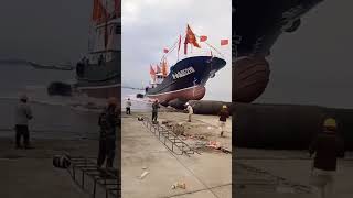 Vessel tanker first time launch [upl. by Hintze]